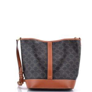 Celine Bucket Bag Triomphe Coated #244421C14B